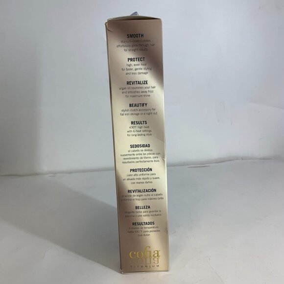 COFIA by Conair CSF1 Titanium Coated 1" Professional Flat Iron Hair Straightener - Picture 5 of 9